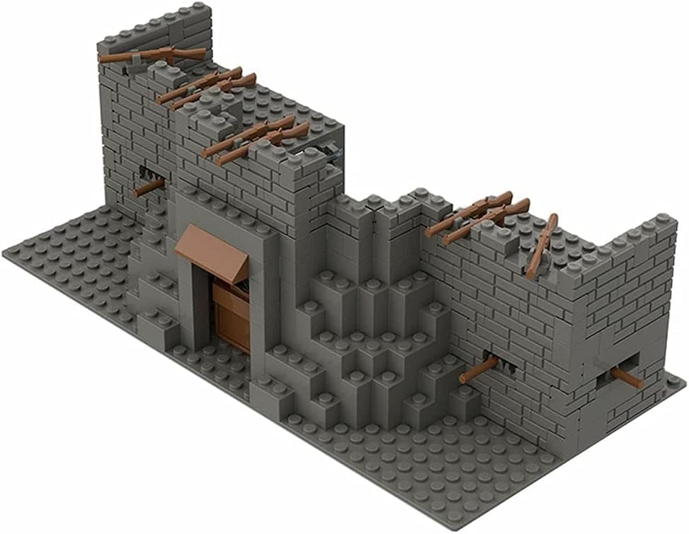 Military Game Scene Building Blocks, 267Pcs Military Fortress Scene Bricks Toys, WW2 Military Command Model Kit with Weapon, Compatible with Major Brands