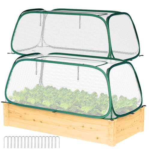 2-Pack Raised Garden Bed Covers, 45"x22"x16