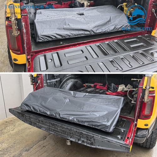 WANGDUOYU Universal Full-Size Pickup Truck Cargo Box Organizer, Tail Box Storage Box Compatible with 48\", 52\", 56\" Truck Bed (56”)