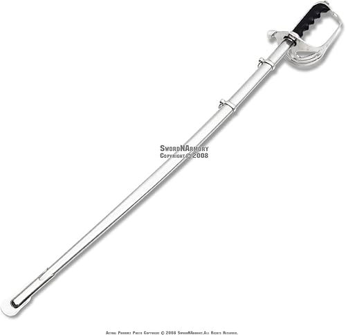 Miniatura 2 de Militar Oficial del Ejército de los Estados Unidos Sable Ceremonial de Acero Réplica Grabado wBolsa de Transporte