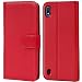Produktbild Conie® Handy Hülle für Samsung Galaxy A10 Etui, Premium Booklet Cover Flip Schutzhülle für Samsung Galaxy A10 Tasche, Rot