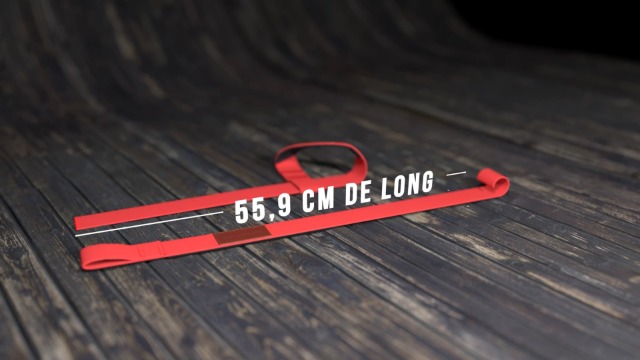 Lasso Sangle Musculation WARM BODY COLD MIND 350KG - Sangles Poignet Haltérophilie, Neoprene, Homme Femme Crossfit
