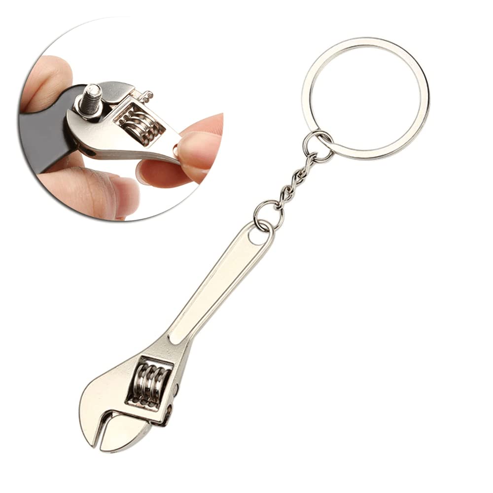 Llavero Llave Inglesa ajustable, Diseño ajustable, Herramienta, Colgante para llaves Mini, Mecánico, Souvenir, Metálico - imagen 5