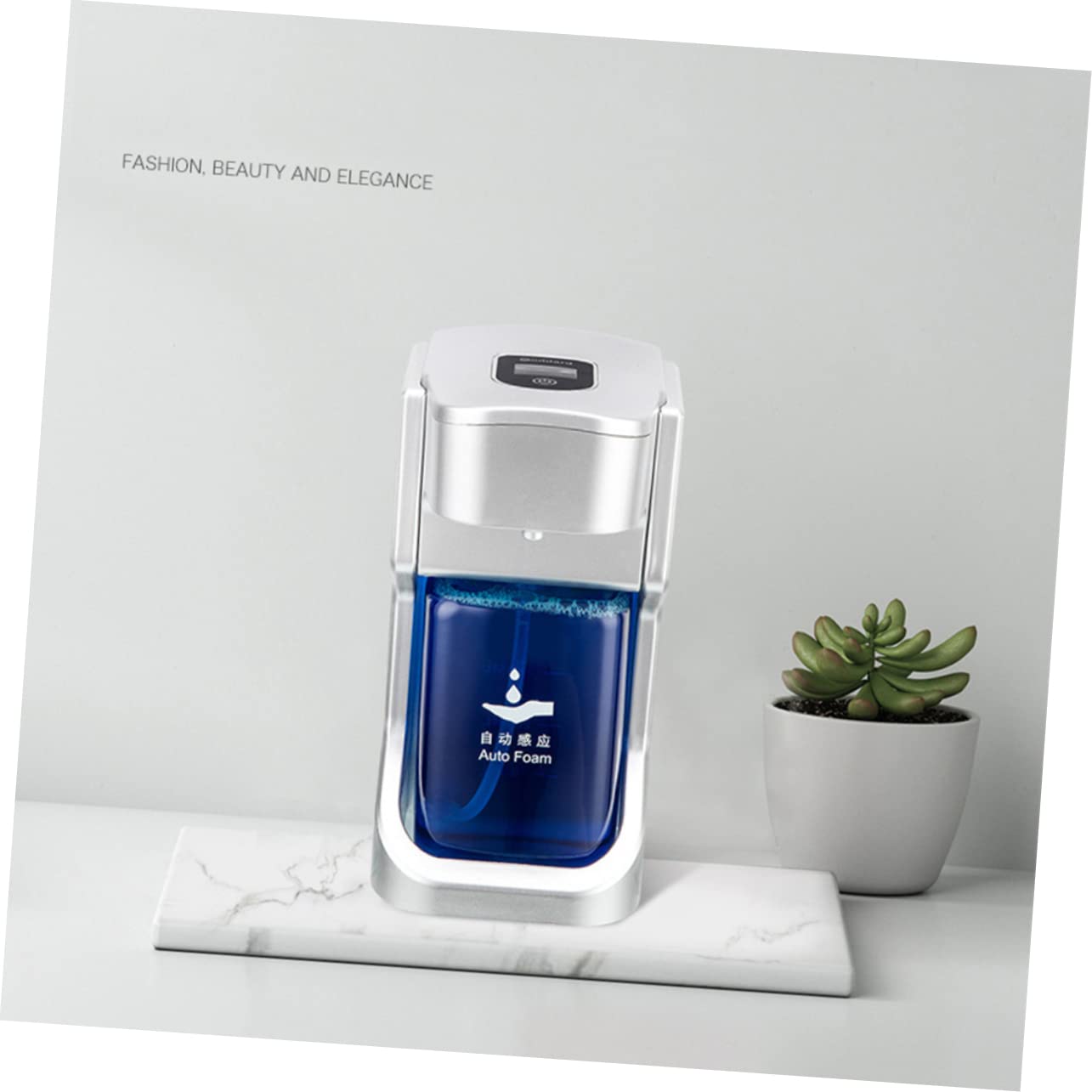 Dispenser Schiumogeno Automatico a Induzione 400ml in Abs Argento