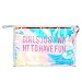 Produktbild daliuing Fashion PVC Kulturbeutel Reißverschluss Glitzer Kosmetiktasche Make-up Bag Clutch Tasche Bleistift Fall für Student Frauen Mädchen (Pink) rosa rose 26.5 * 17cm
