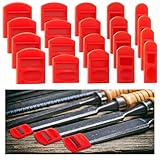 Marsui 20 Pcs Soft Silicone Chisel Edge Guard Set, Silicone Chisel Tip Tool Protectors Caps, 1/8'-1/4”, 3/8'-1/2”, 5/8'-3/4'', 7/8-1”, 1-1/8'-1-1/4''