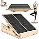 2-in-1 Schrägbrett, Slant Board, Sports Balance Board, Verstellbares Kippbrett und Wadendehner, Professionelles Schrägbrett aus Holz, Verstellbares Neigungsbrett und Wadendehner