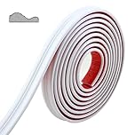 Wall Molding Trim & Chair Rail | Peel and Stick Self-Adhesive Panel Moulding | DIY Home Decor on The Cabinet Door Mirror Frame, 3m x 32mm White