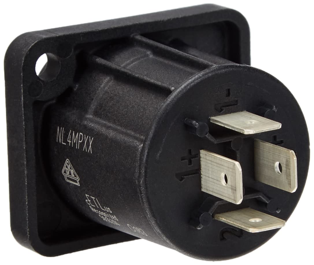2 Set Connettori Altoparlanti A 90° Neutrik - 4 Pin, Maschio/Femmina, Per Cablaggio Audio