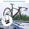 Granvoo Support de Fixation de Fourche de Vélo, Support Velo Voiture Toit en Alliage d'Aluminium, Clip Fixation sur Fourche de Vélo pour 5/12/15x100mm 15x110mm #2