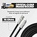 THE CIMPLE CO 3 FT BNC to RCA RG6 Cable - Male BNC to Male RCA Cable -75 Ohm Coaxial, 50/75 Ohm Connectors, SDI, HD-SDI, CCTV, Camera - Black, 3 FT (0.9 Meter)
