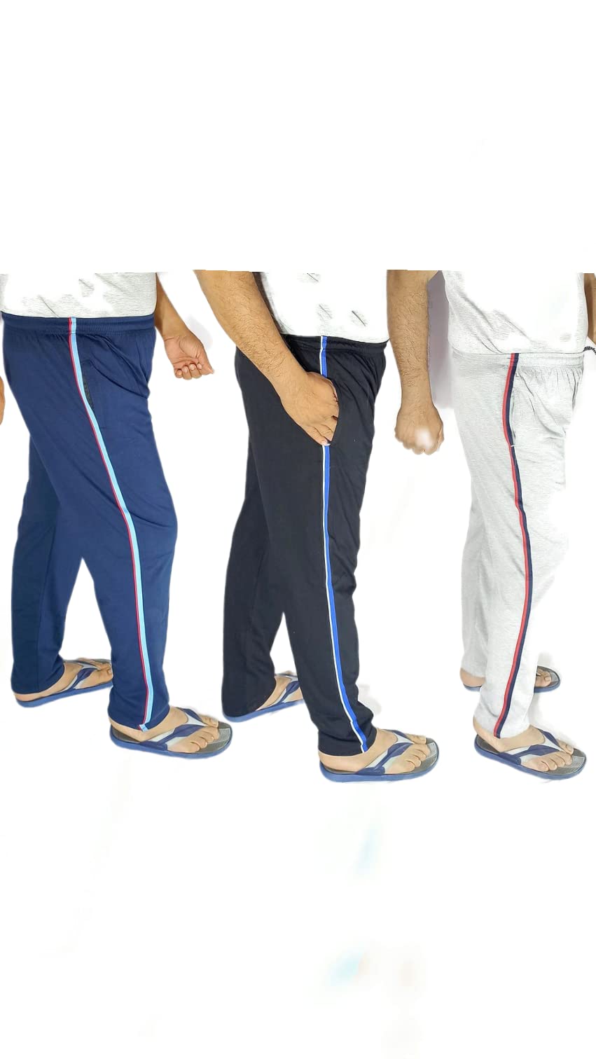 Multicolor Cotton Blend Pyjamas for Men(Pack of 3)-picture-54