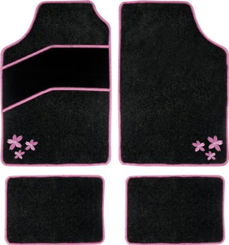 OTOTOP 98053 Women's Car Mat Set Tropical Flower