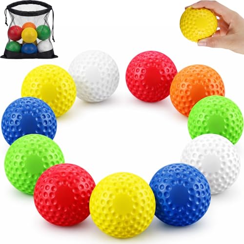 Balles de baseball alvéolées 22,9 cm Soulchen pour machine à lancer et entraînement