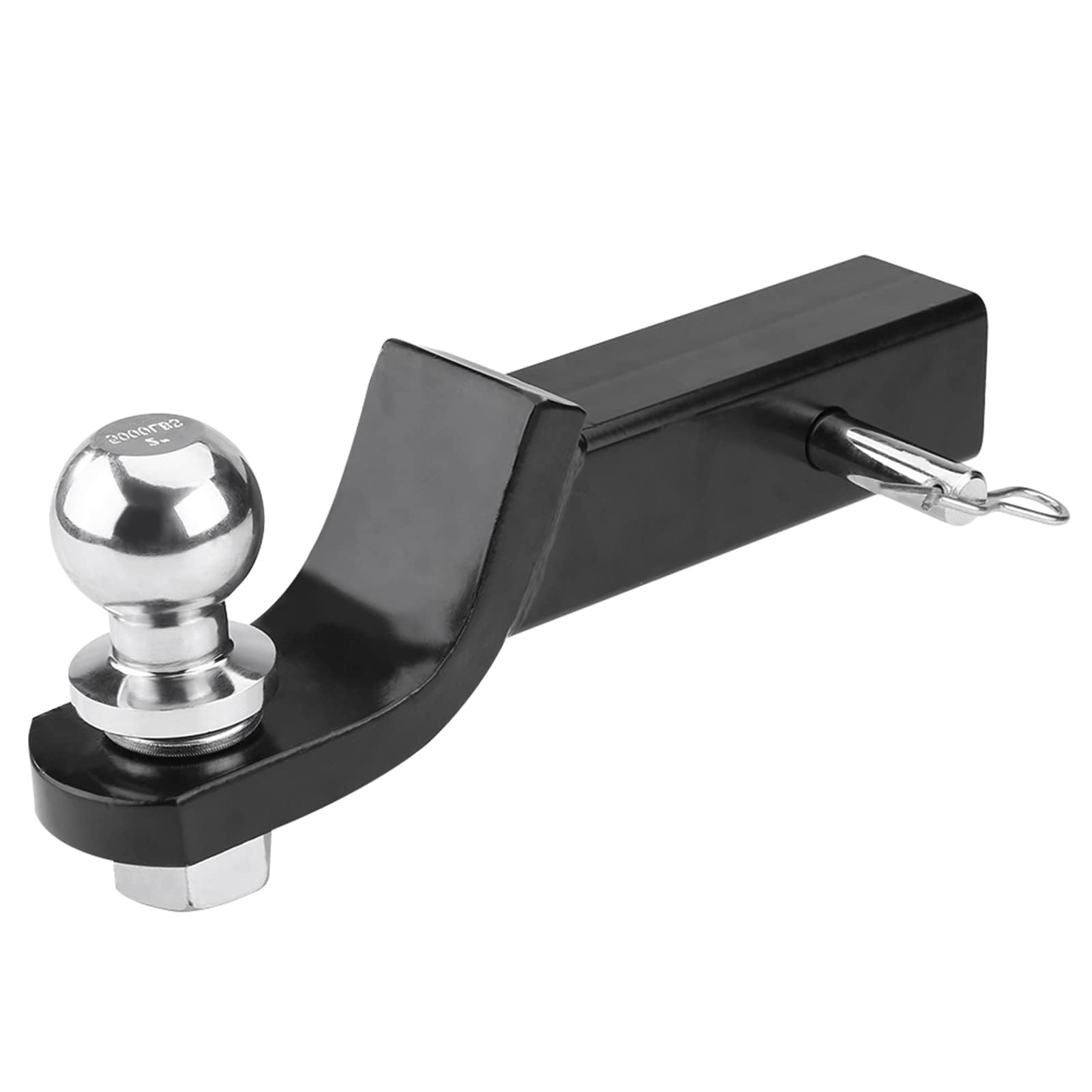 Adattatore per Gancio di Traino, 2 Pollici/50 mm, Supporto a Sfera per Traino, per Caravan, Camion