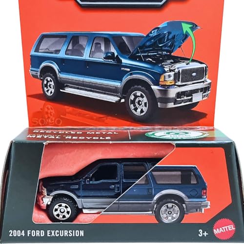 Hot Wheels Match Box Ford Excursion Azul 2004 miniatura 3