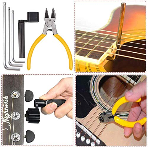 26-Piece Guitar Repair Tool Kit with Carry Bag for Musicians - Image 5