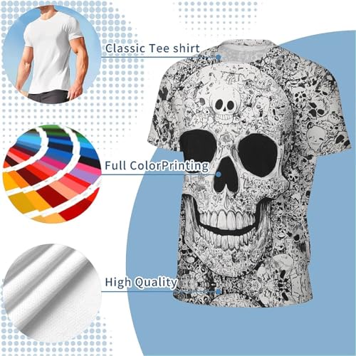 T-Shirts for Men 3D Printed, Small-3X Large Size Tee Short Sleeve T Shirt for Men4