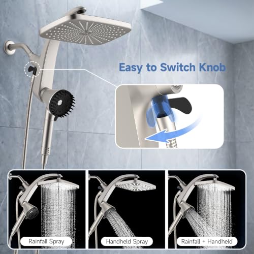 Image of Shower Head with Handheld - High Pressure Filtered Hand Held Showerheads