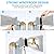 zenicham Thickened Outdoor Faucet Cover Socks for Winter Freeze Protection,Reusable Water Spigot Covers Winter Insulated Larger Size 12'' H x 8'' W,Hose Bib Covers with Reflective Strips,2 Pack(Grey)