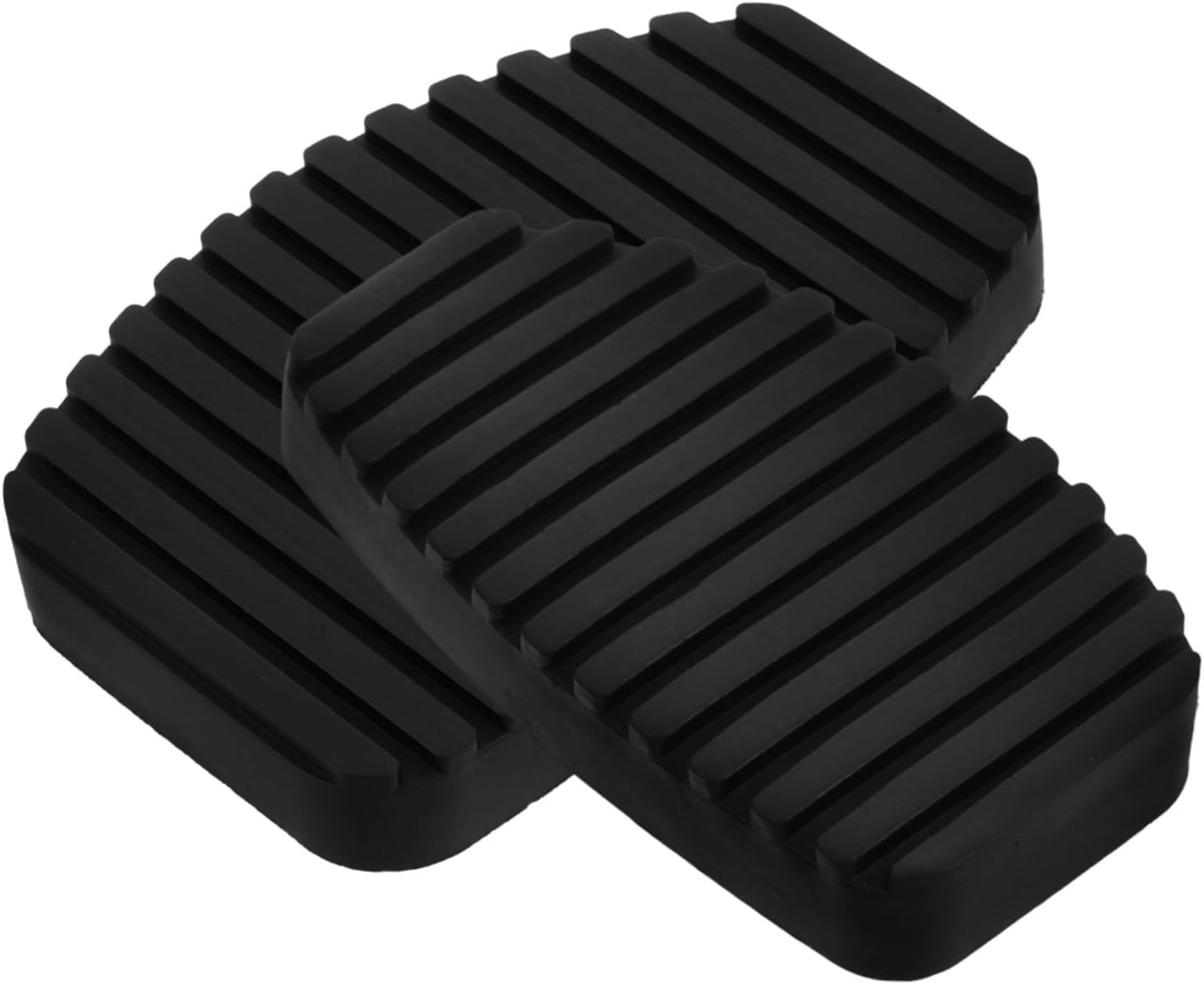 1 Set Brake Clutch Pedal Pad Set Heavy Duty Rubber Cover for Nonskid Design for Enhanced Safety Vibration Reduction Durable Automotive Brake Parts