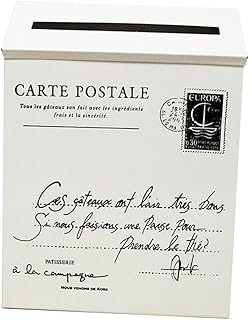 YARNOW Box Mailbox Retro Decor Wall-Mount Mailboxes Metal Mailbox Retro Mailbox Post Box Mailbox Outside Old Style Post Wall Decor Decorative Post Box Metal Photo Prop Wall Decoration