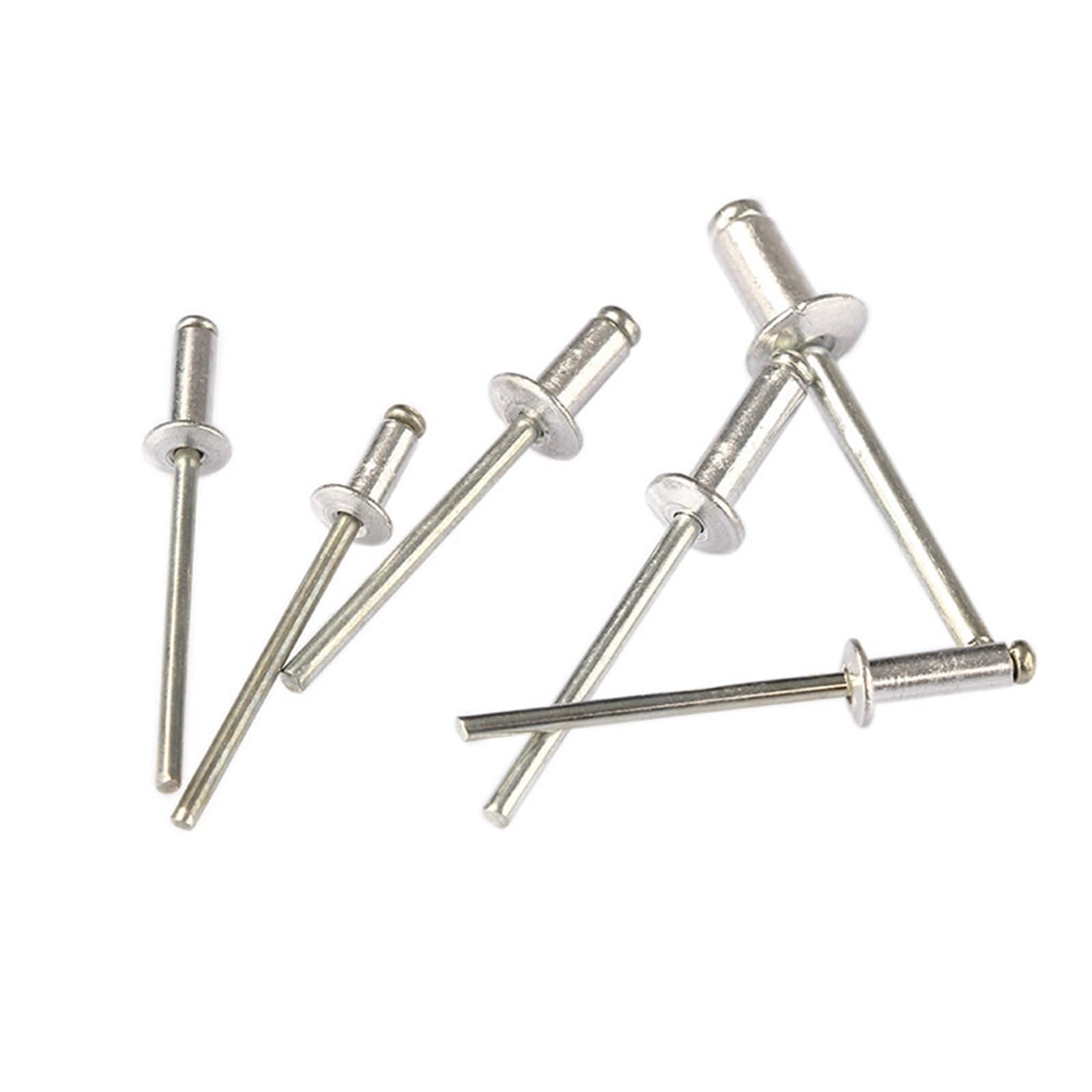 Rivet 120pcs Blind Rivets Assorted Kit M3.2 M4 Aluminum Dome Head Pop for Furniture Metal and DIY Home Repair