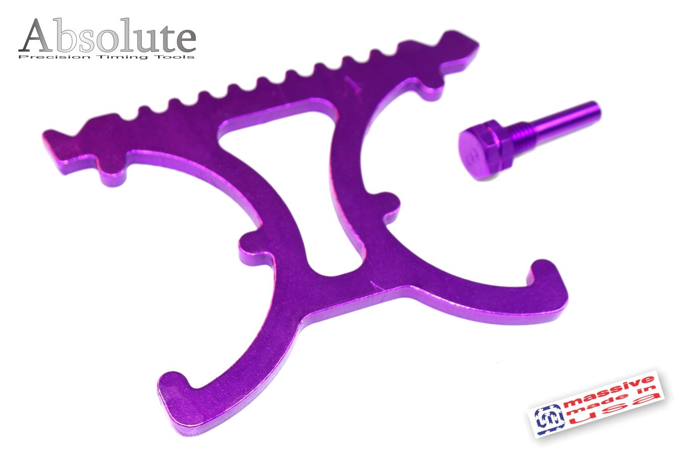 Massive Absolute Precision Made in USA Cam Timing Tool PRO Set Compatible with Ford Sigma Engines Fiesta Focus Fusion Escape Ecoboost NA 1.25 1.4 1.5 1.6 with Sprocket Locking VVT VCT Locker