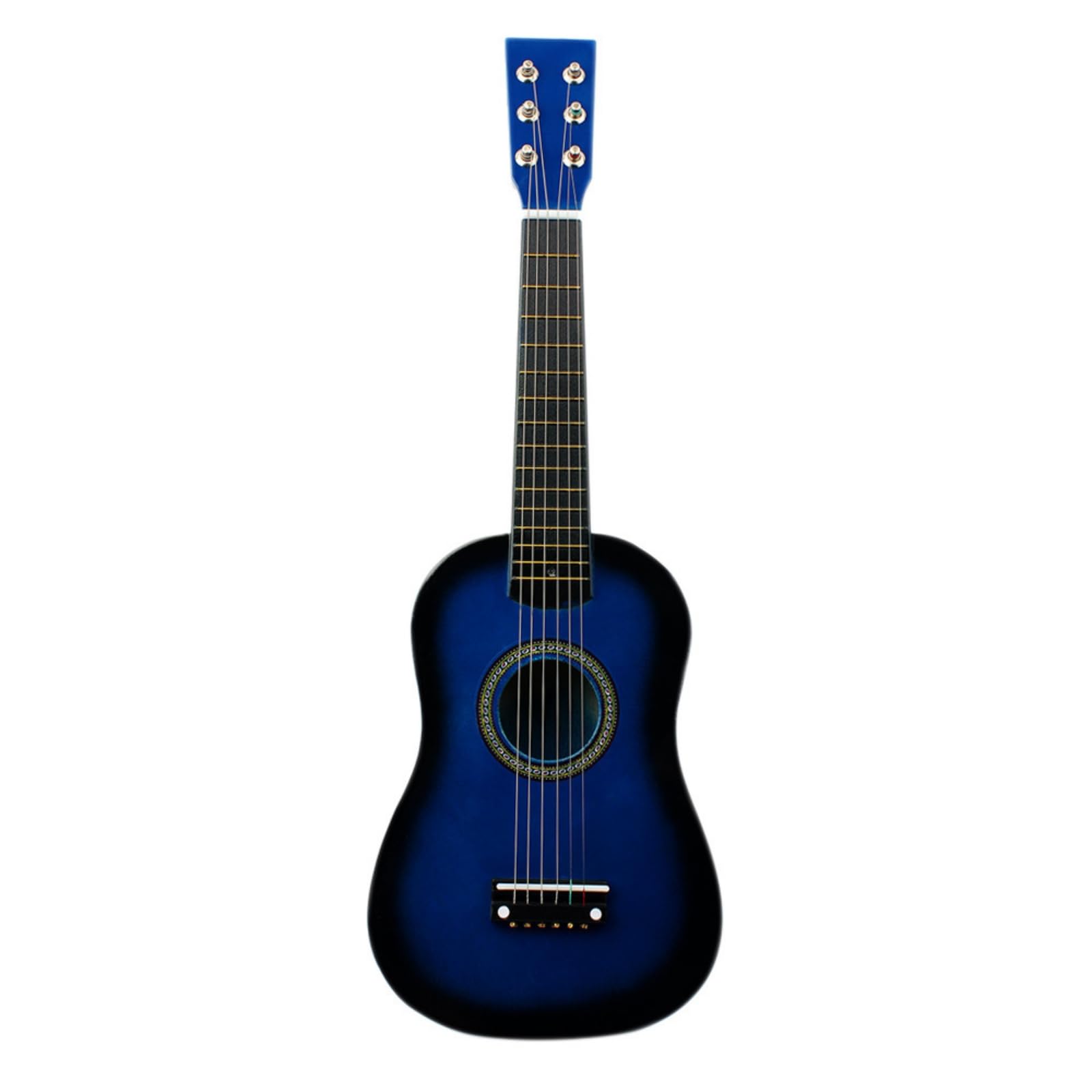 predolo Chitarra Acustica Leggera Chitarra Piccola Suono Caldo Strumento Musicale per Bambini, Principianti, Casa, Scuola di Musica, Blu, 23 Pollici