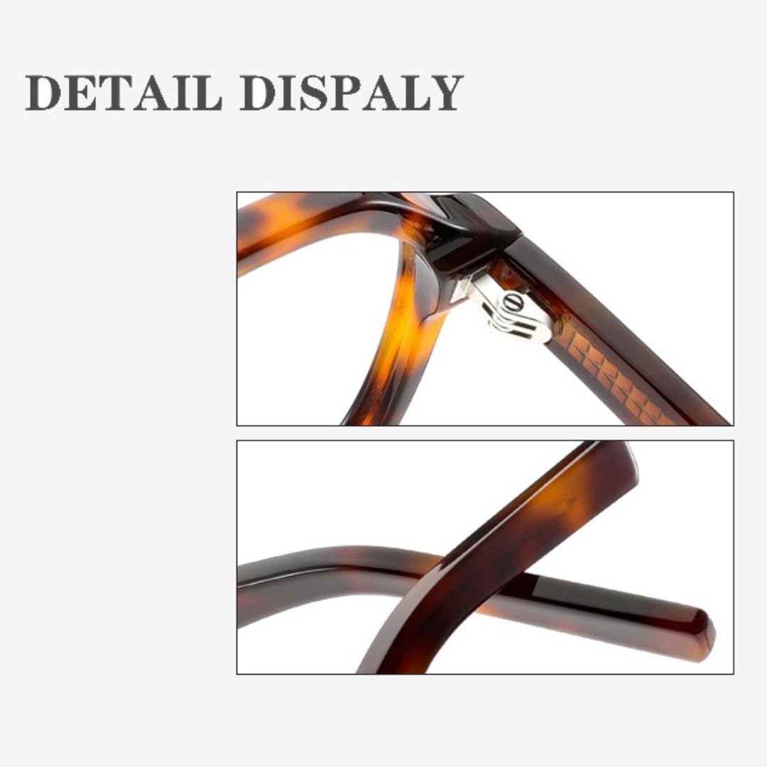 Occhiali da sole con lenti sfumate, montatura grande, polarizzate in acetato, stile retrò, protezione UV400.
