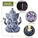 Philodwell Ganesha Elephant Garden Statues: Outdoor Sculptures with Lotus Lights Decor for Patio Lawn Yard Art - Gifts for Mom Grandma