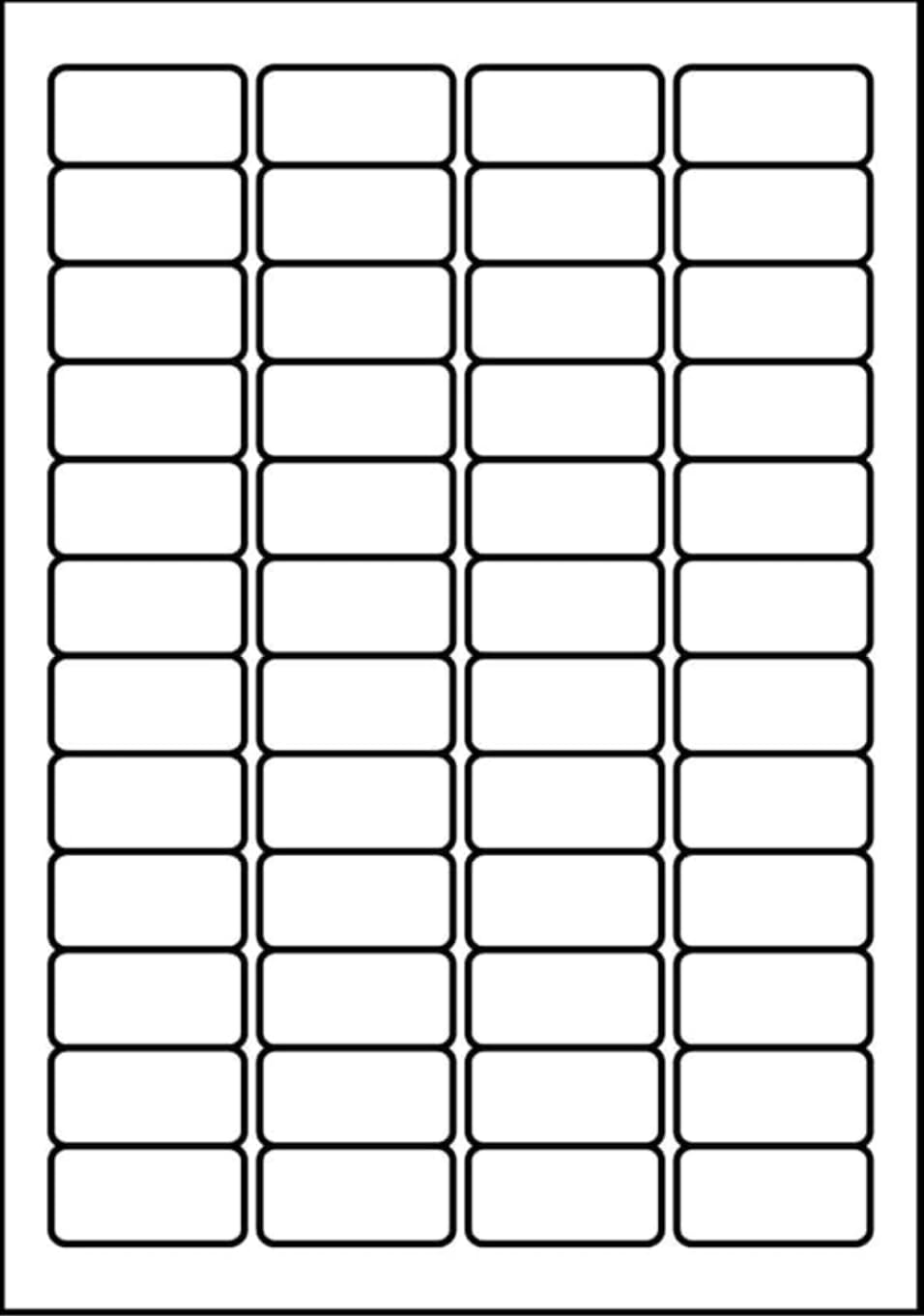 SmithPackaging A4 Self Adhesive Address Labels, 48 Labels Per Sheet, 20 Sheets, 45.7 x 21.2mm, 960 Labels