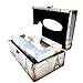 Bellaa Tissue Box Holder Rectangular Vintage Antique Book Paper Napkin Dispenser Home Office Car Top Lid Wooden Refillable Big Fits All Boxes (Paris)