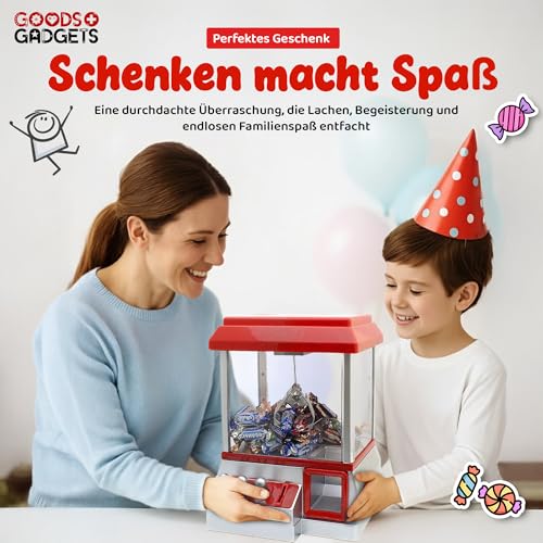 Candy Grabber Süßigkeitenautomat Süßigkeiten Greifautomat Greifer Spielautomat rot