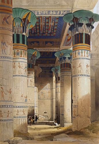 Tableaux graffiti Philae salon moderne affiche David Roberts