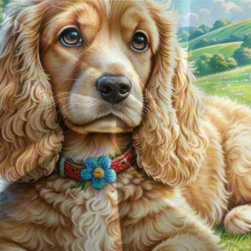 Housse de couette Cocker Spaniel 3D microfibre douce zippée anti-froissage pour lit double - 7