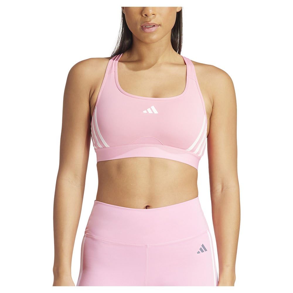 Adidas Damen Powerimpact Train Medium-Support 3-Stripes Bra Sport-BH