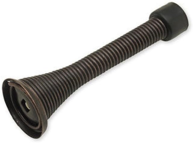 Box of 10 3-1/8 Spring Door Stop - Heavy Duty - Oil Rubbed Bronze