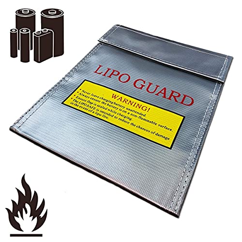 Premium Lipo Akku Feuerfeste Ladetasche Schutztasche 220x180mm Lipo-Safe Lipotasche Lipotschutztasche Feuerschutz Sicherheit Tasche Werttasche Feuerfest Brandschutztasche