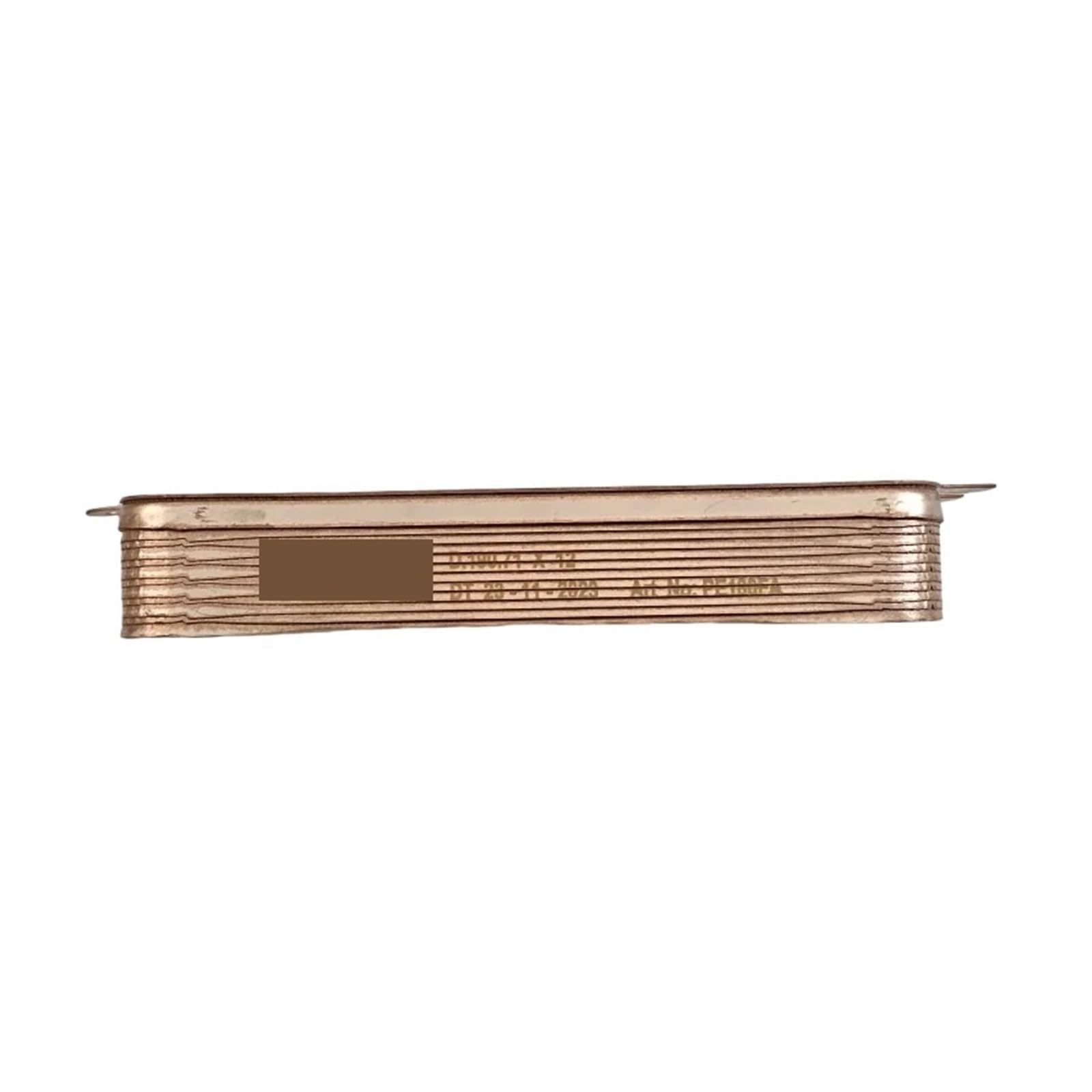 Domojt One Color Plate Heat Exchanger 12 Plate Heat Exchanger Chiller Cooler 304 Stainless Steel For Cooling Counterflow Chiller Water Heating