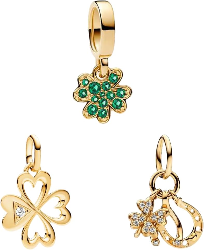 925 Sterling Silver Bead Charm Love Heart Family Charms Fit for Pandora Bracelets and Necklaces Christmas Dangle Pendant for Women Jewelry, Valentine's Day Birthday Gift