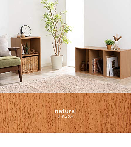 Amazon｜カラーボックス 3段 幅42 奥行29 高さ89 木製 本棚 収納