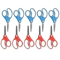 Westcott Right- and Left-Handed Scissors, Kids' Scissors, Ages 4-8, 5-Inch Blunt Tip