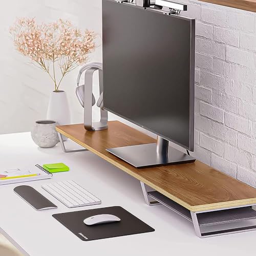 Sounce Mouse Pad with Superior Micro-Weave Cloth, Extended Desk Mousepad with Stitched Edges, Non-Slip Base, Water Resist Keyboard Pad for Gamer, Office & Home - 250mm x 210mm x 2mm 7 51P1eBQ69uL