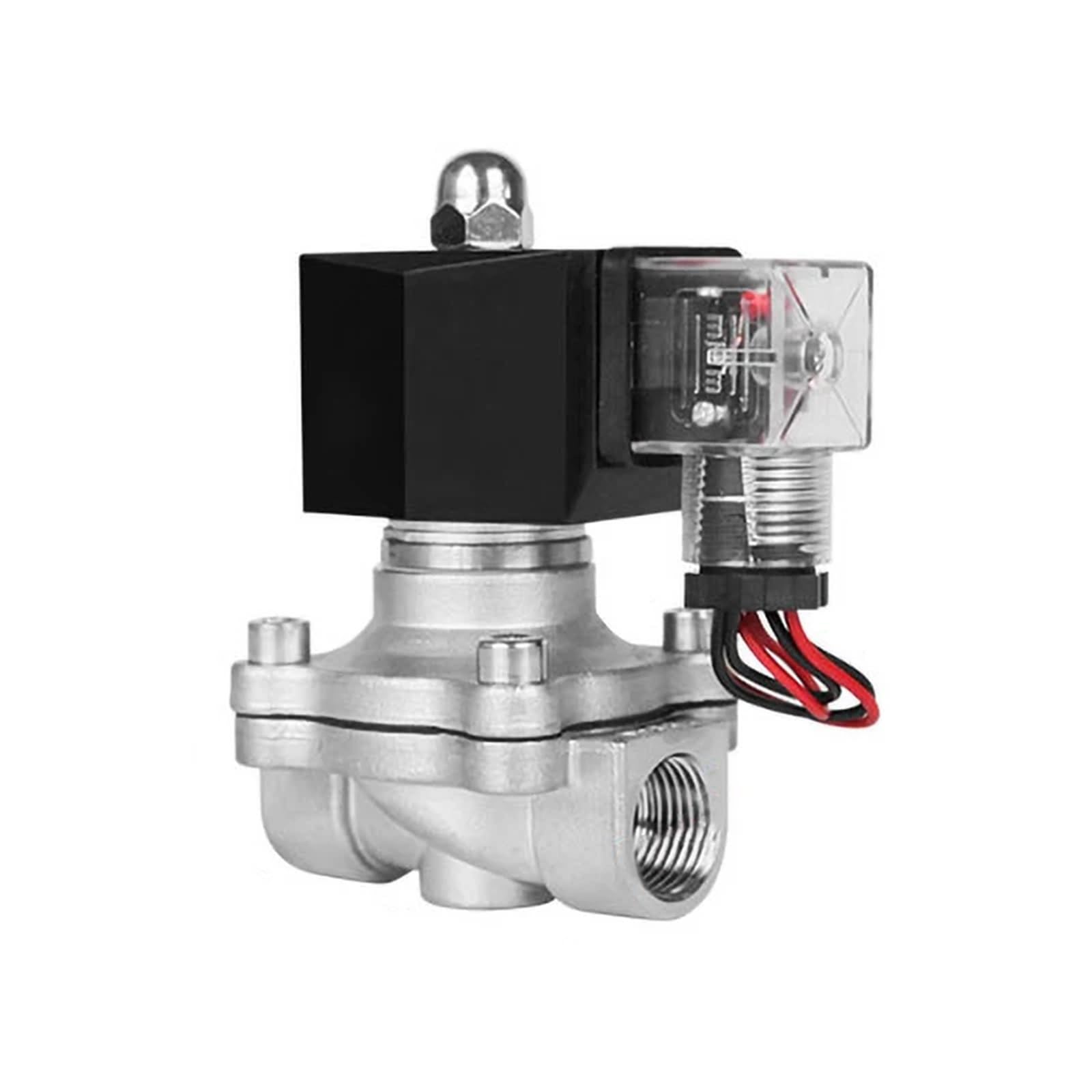 Électrovanne 3/8 DN10 inox 110V vanne solénoïde avec indicateur LED et Viton