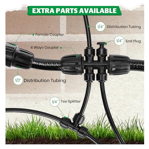 Bonviee 20-Pack 1/4-Inch Quick-Connect Adjustable Drip Emitters, Vortex by Bonviee - Used condition - Image 5