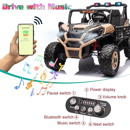 Image of 24V Ride On Toys for Big Kids 24V Ride On Dump Truck Kids' Electric Vehicle