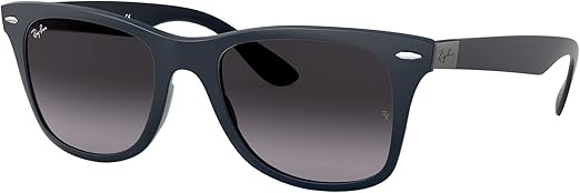 Ray-Ban RB4195 Sunglasses Bundle: RB 4195 WAYFARER LITEFORCE 63318G Wayfarer Liteforce Matte Blue and Universal Anti-slip Silicone Leash