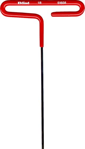 Miniatura 8 de Eklind 51606 llave hexagonal estándar en T con mango cómodo, 3/32 pulgadas x 6 pulgadas.