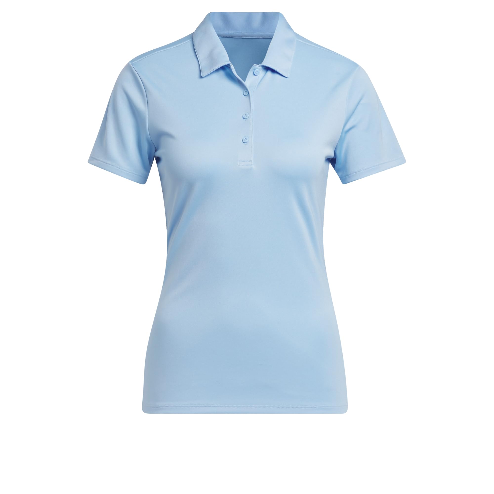 adidas Women's Solid Performance Polo Shirt Golf, Clear Sky, L